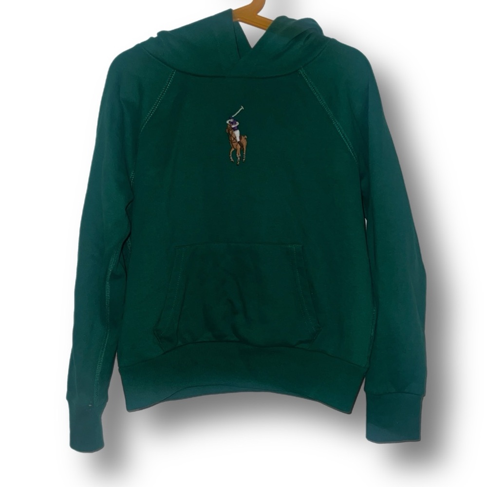 Polo hoodie.  Great for fall. Boy or girl